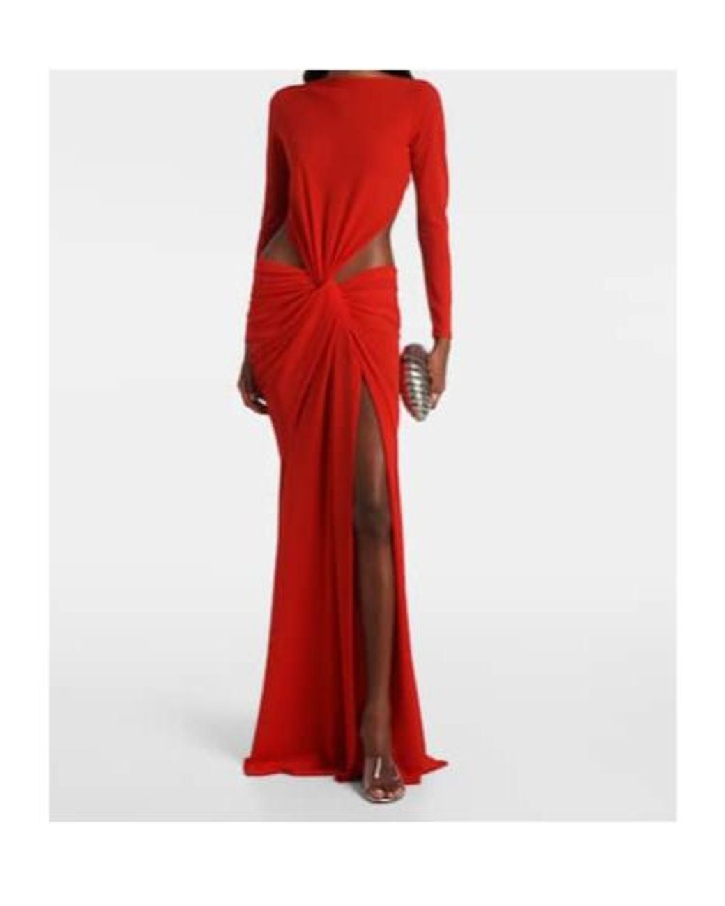 Alex Perry Gathered Crêpe Jersey Gown
