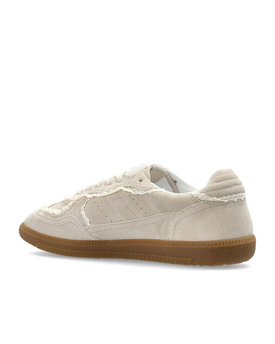 Alohas White Tb.490 Crochet Lace-Up Sneakers