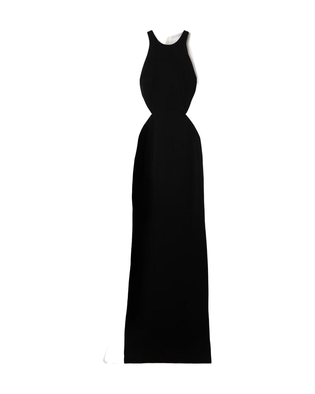 Stella McCartney Black Miracle Organza-Trimmed Two-Tone Crepe Gown
