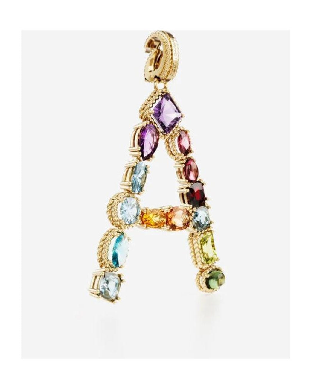 Dolce & Gabbana White 18Kt A Initial Pendant