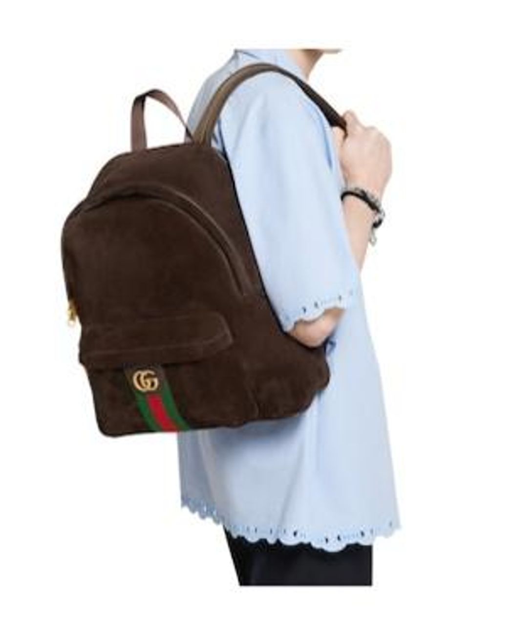 Gucci Brown Ophidia Medium Backpack for men