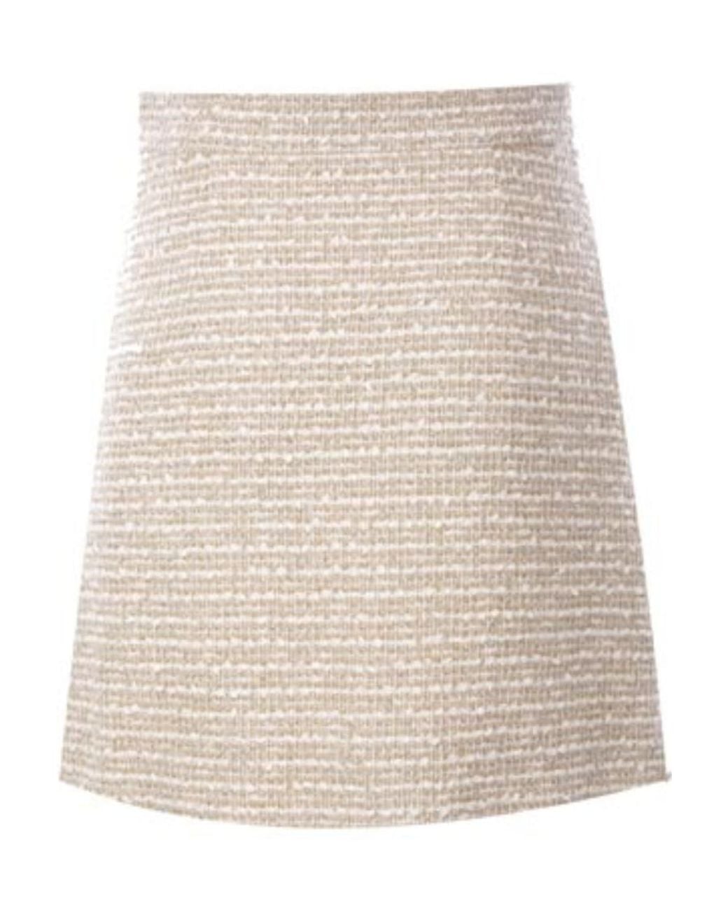 Valentino Natural Tweed Mini Skirt
