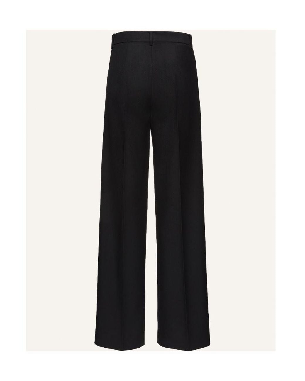 Magda Butrym Black Belt-Loop Casual Pants