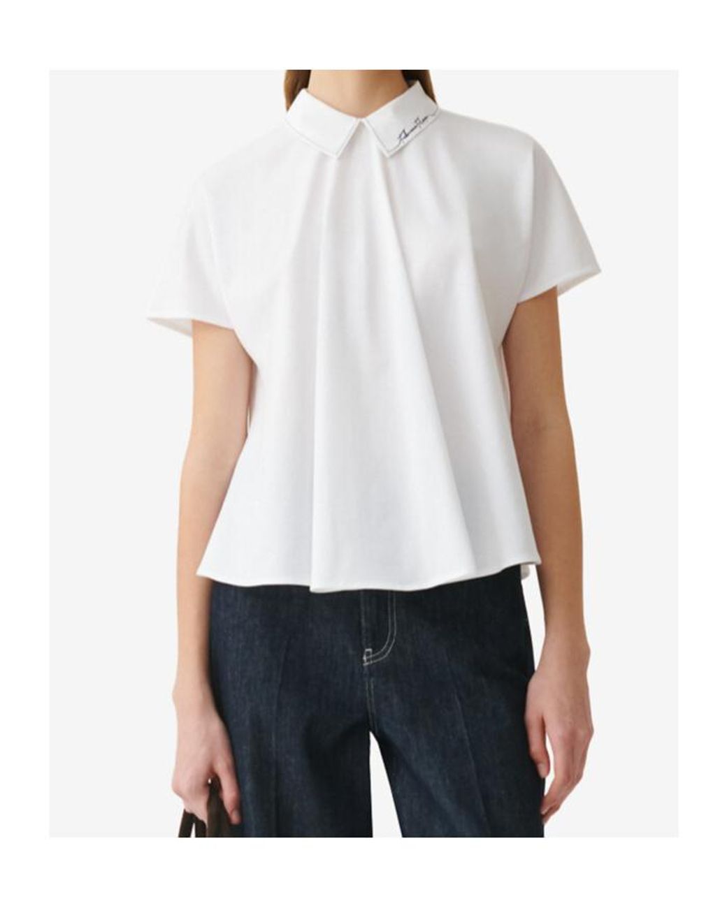 Fabiana Filippi White Short-Sleeved Shirt