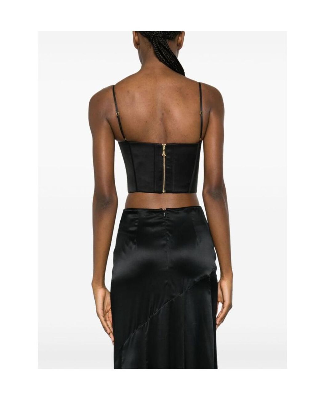 Zimmermann Black Silk Corset Top