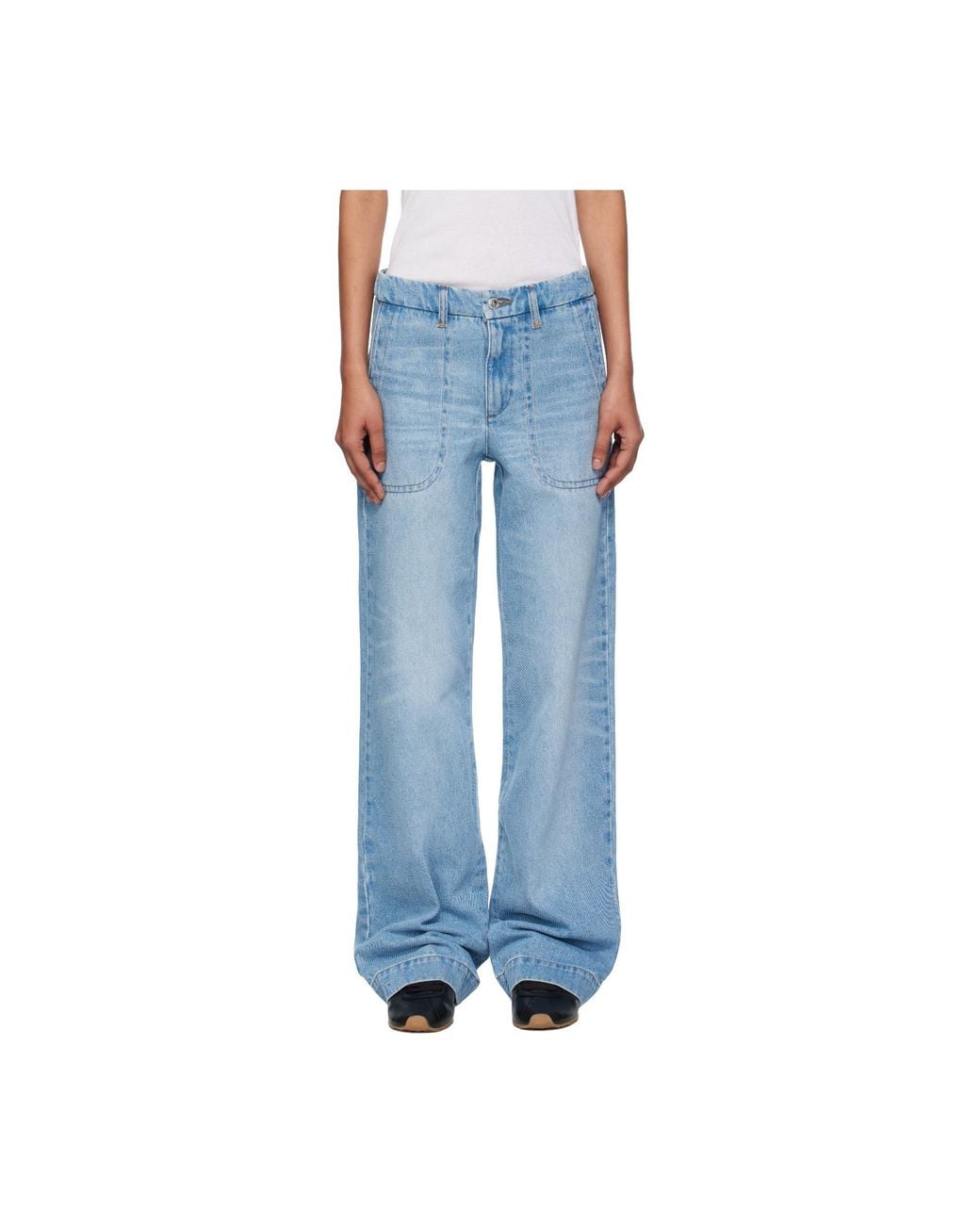 A.P.C. Blue Jeans With Belt Loops