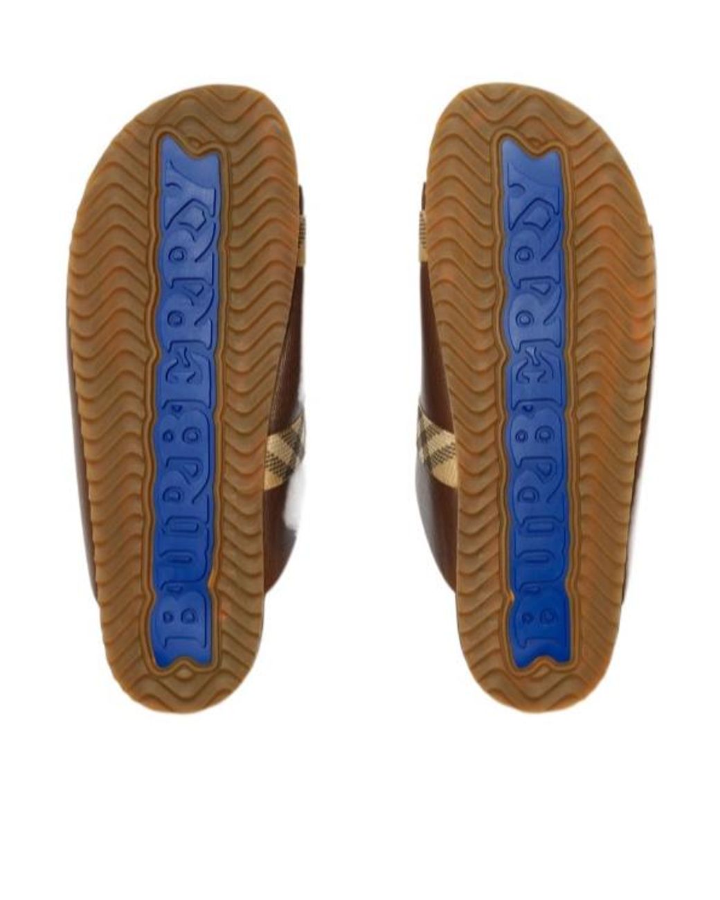 Burberry Brown Check Buckle Urchin Sandals for men