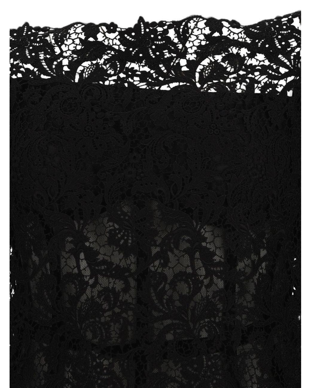 Fendi Black Off-Shoulder Bustier Laced Midi Dress