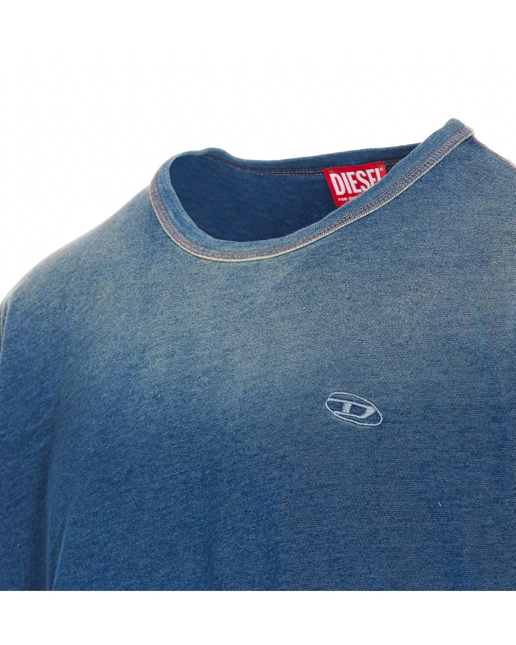 DIESEL Blue T-Boxt-R11 Crewneck T-Shirt for men