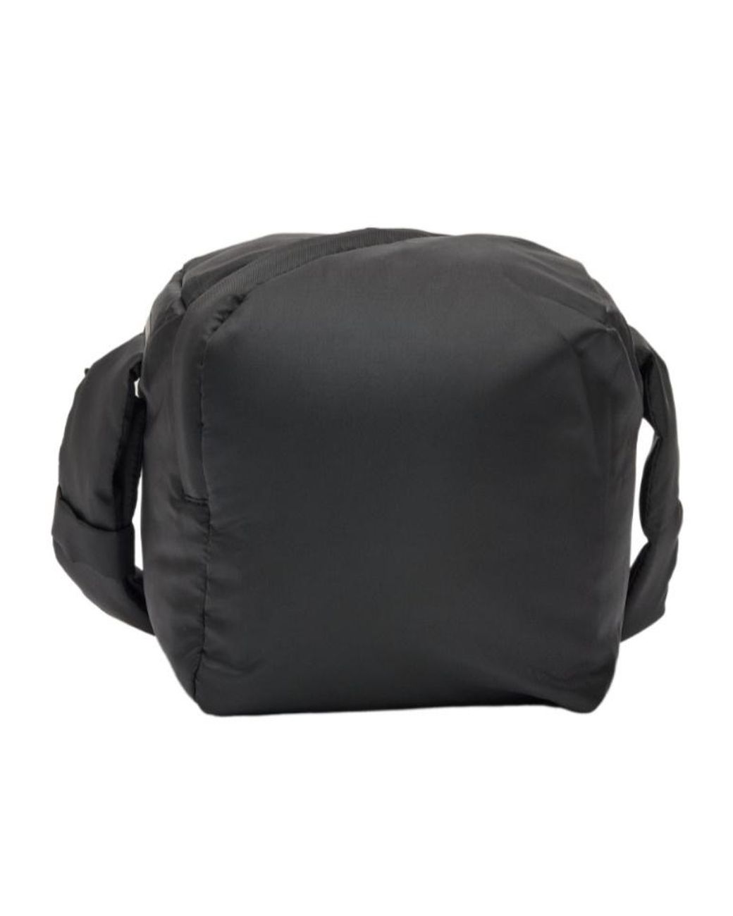 Y-3 Black Padd Logo-Print Padded Messenger Bag for men