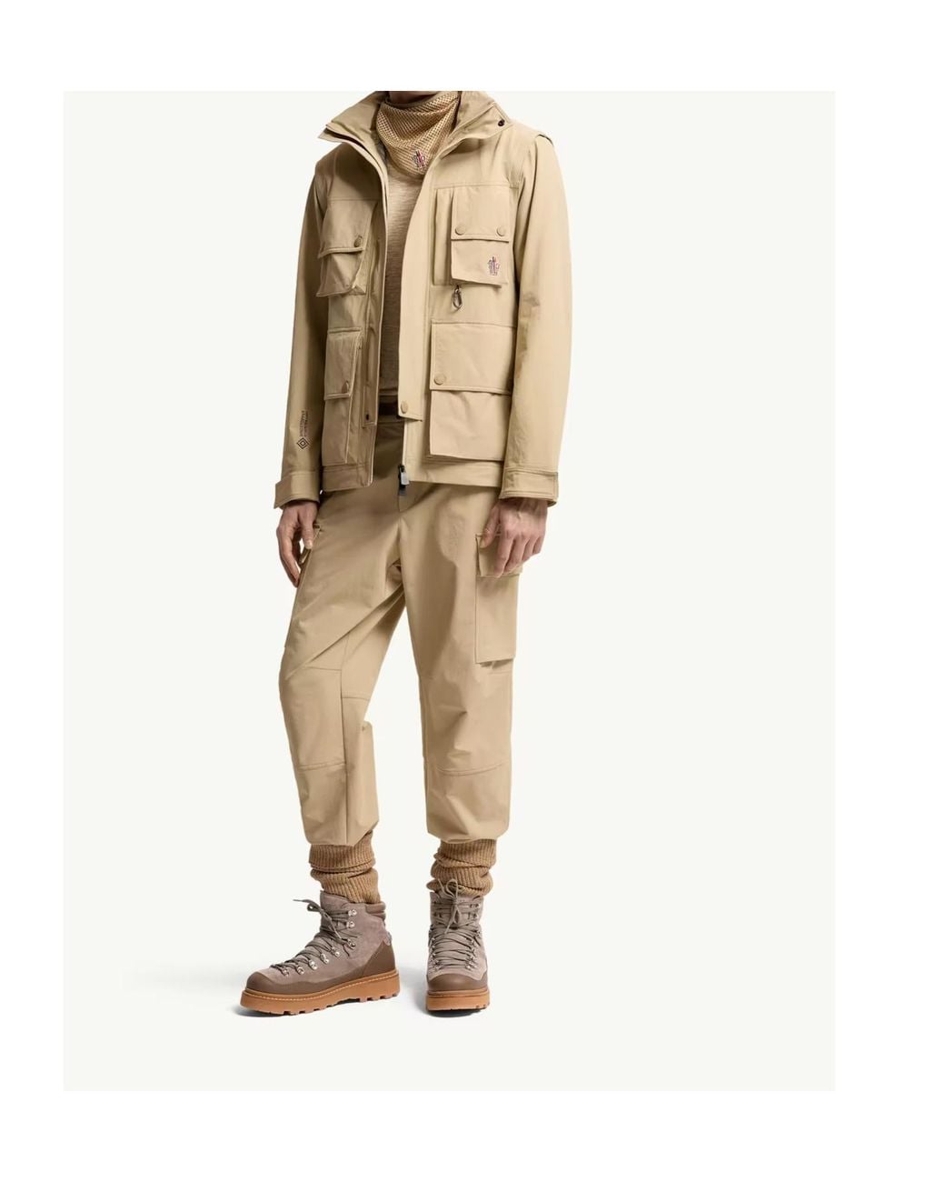 Moncler Natural Grenoble Lione Hooded Jacket for men