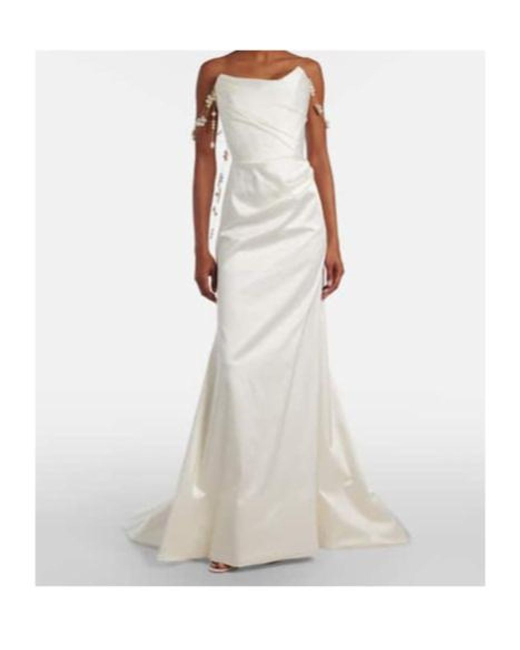 Vivienne Westwood White Bridal Charmer Embellished Gown