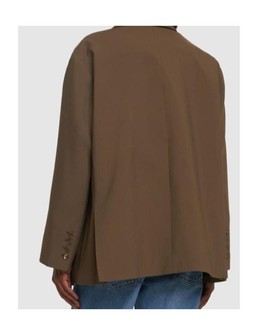 Frankie Shop Green Single-Breasted Blazer