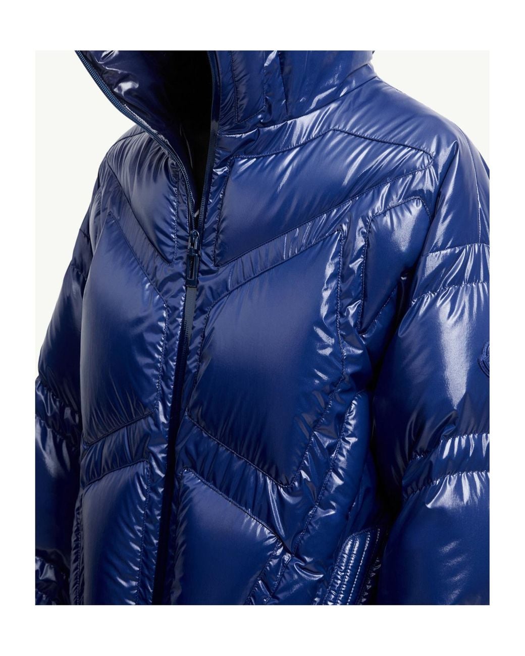 Moncler Blue Long-Sleeved Down Jacket for men