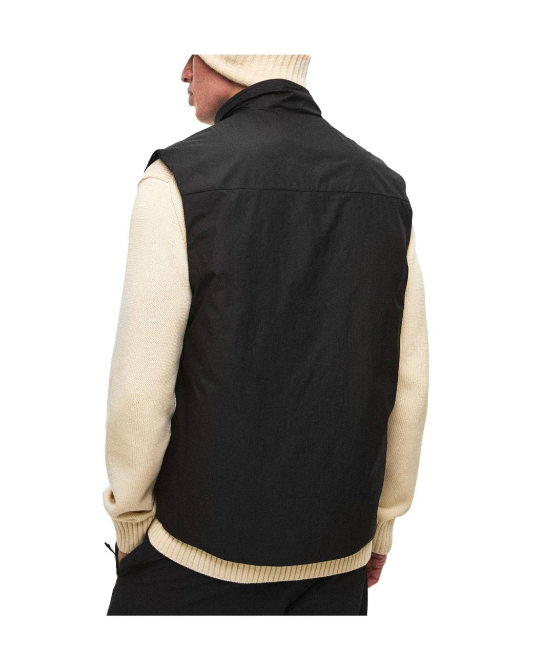 C P Company Black Waterproof Functional Vest for men