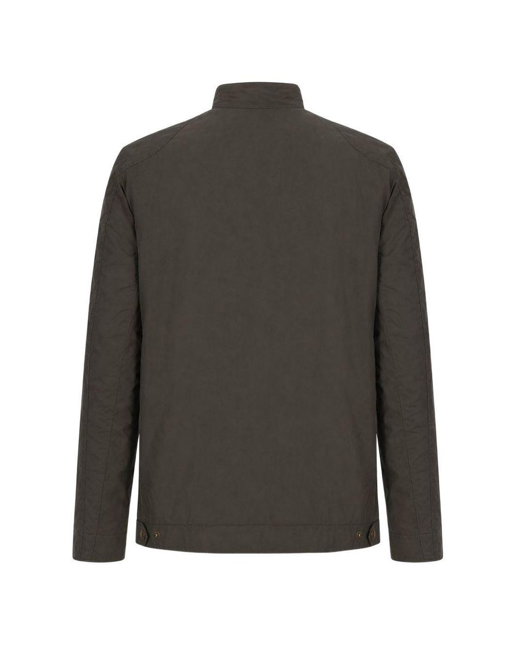 Barbour Black Logo Patch Buttoned Jacket for men