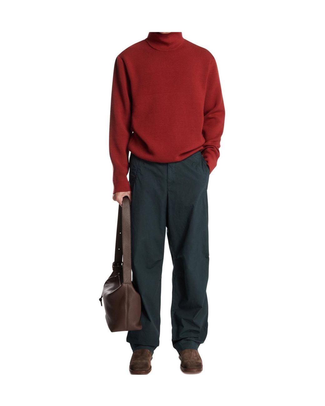 Zegna Red Turtleneck Sweater for men