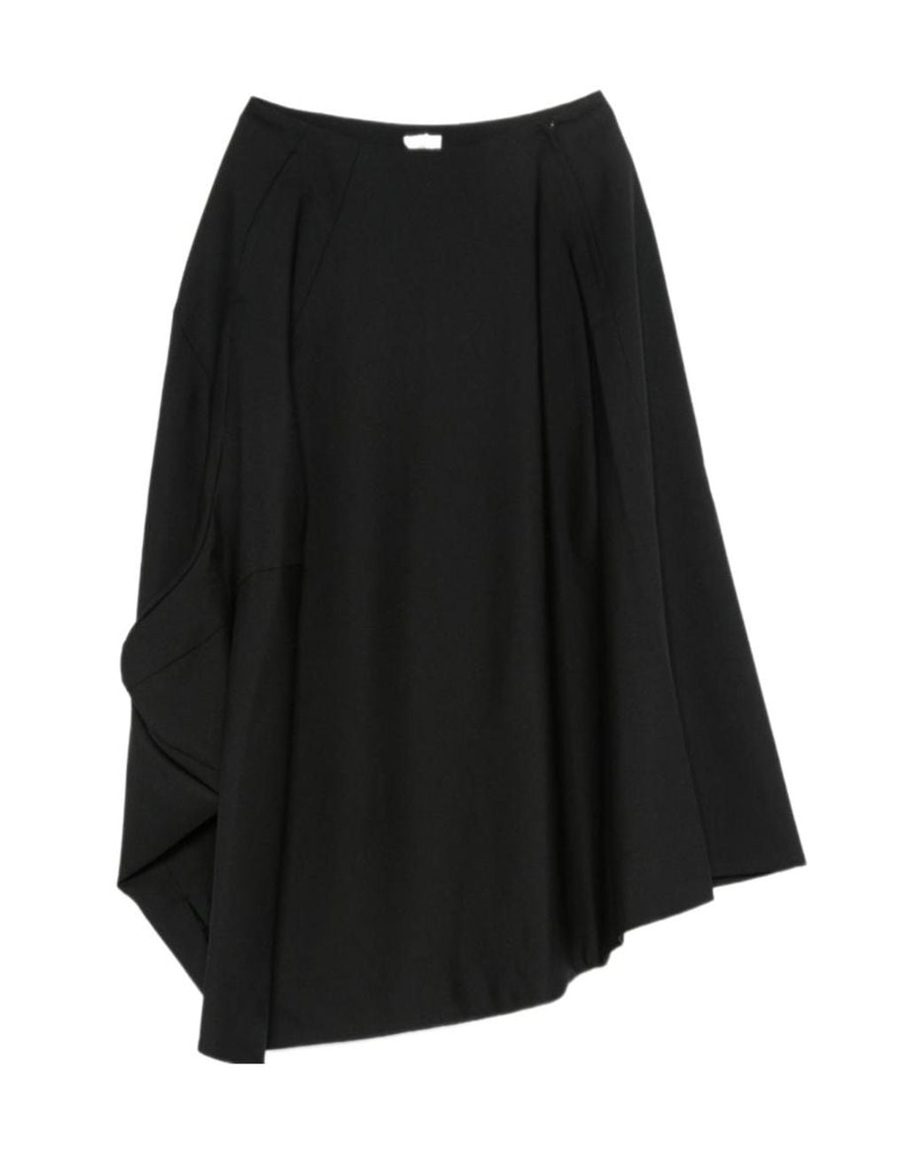 Comme des Garçons Black Comme Des Garçons Asymmetric Hem Midi Skirt