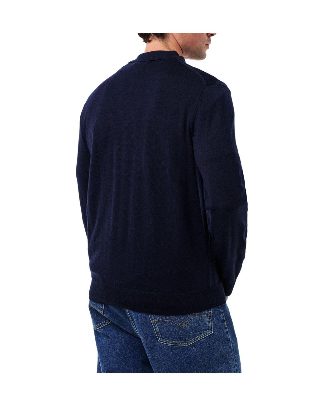 Polo Ralph Lauren Blue Long-Sleeve Knit Polo for men
