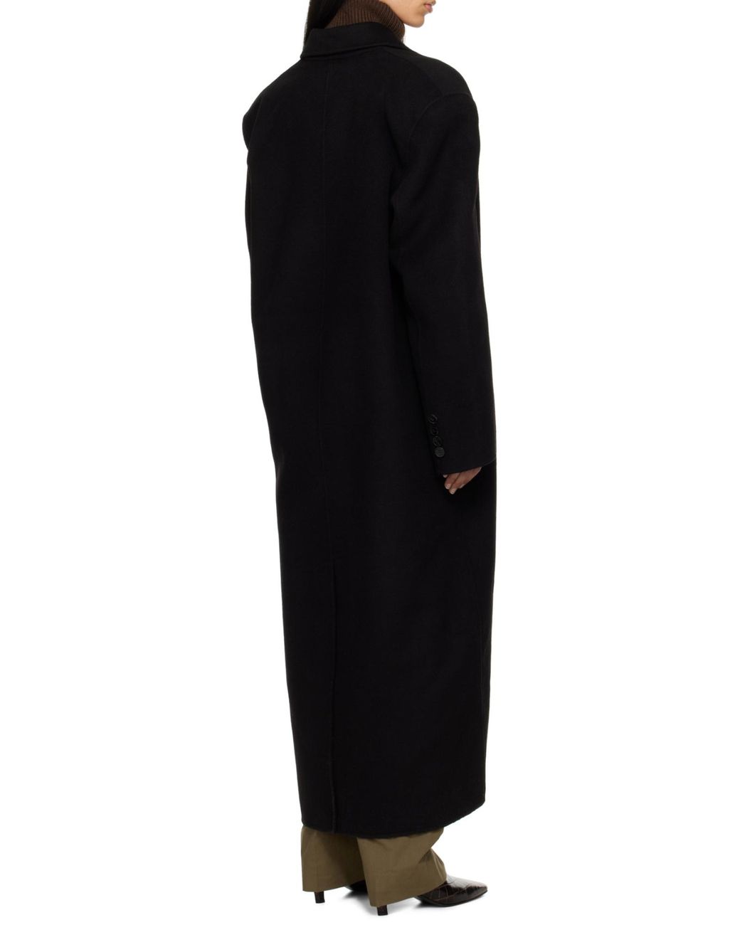 Frankie Shop Blue Gaia Double Breasted Long Sleeved Coat