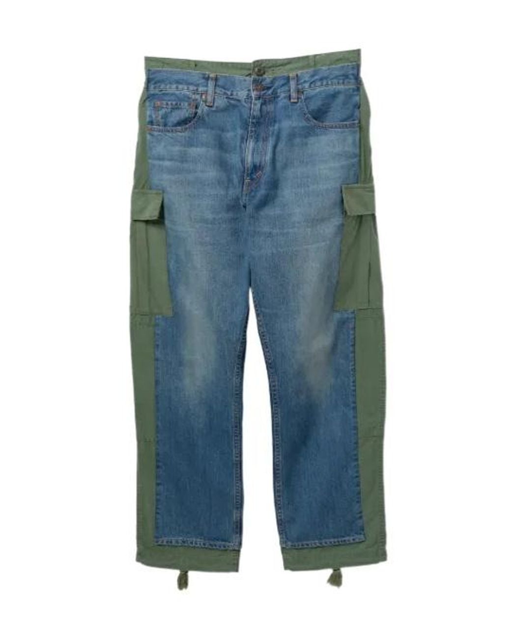 Junya Watanabe Blue X Levi's Cargo Trousers for men