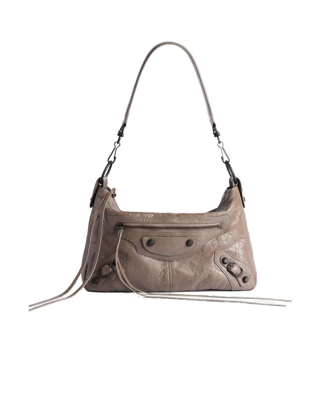 Balenciaga Brown Le City Moto Small Shoulder Bag for men