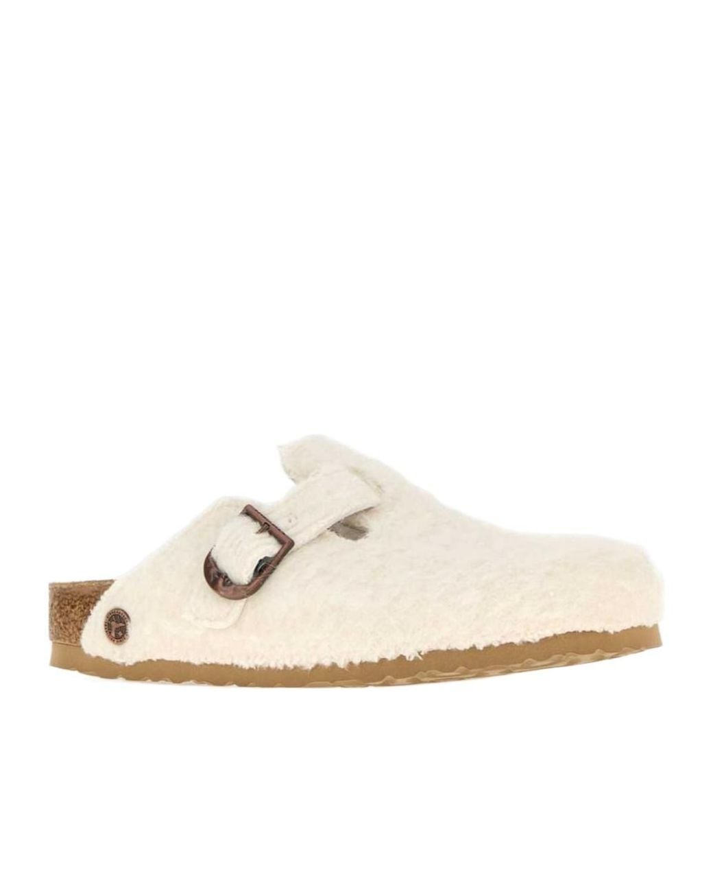 Birkenstock Boston Furry Clogs in White | Lyst