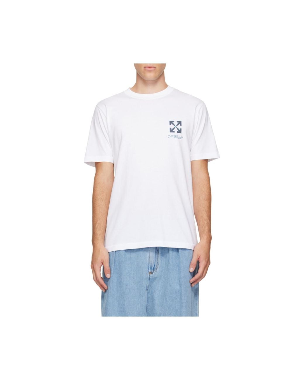 Off-White c/o Virgil Abloh White Small Arrow Logo T-Shirt for men