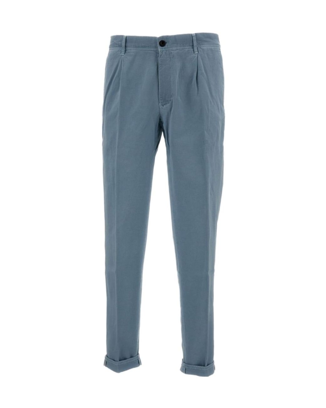 Incotex Blue Twill Casual Pants for men
