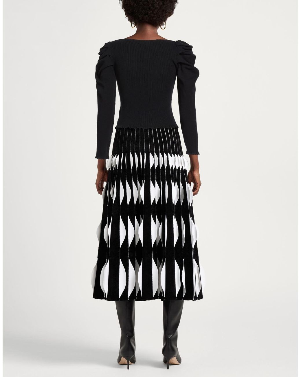 Farm Rio Black Ribbed-Knit Jumper