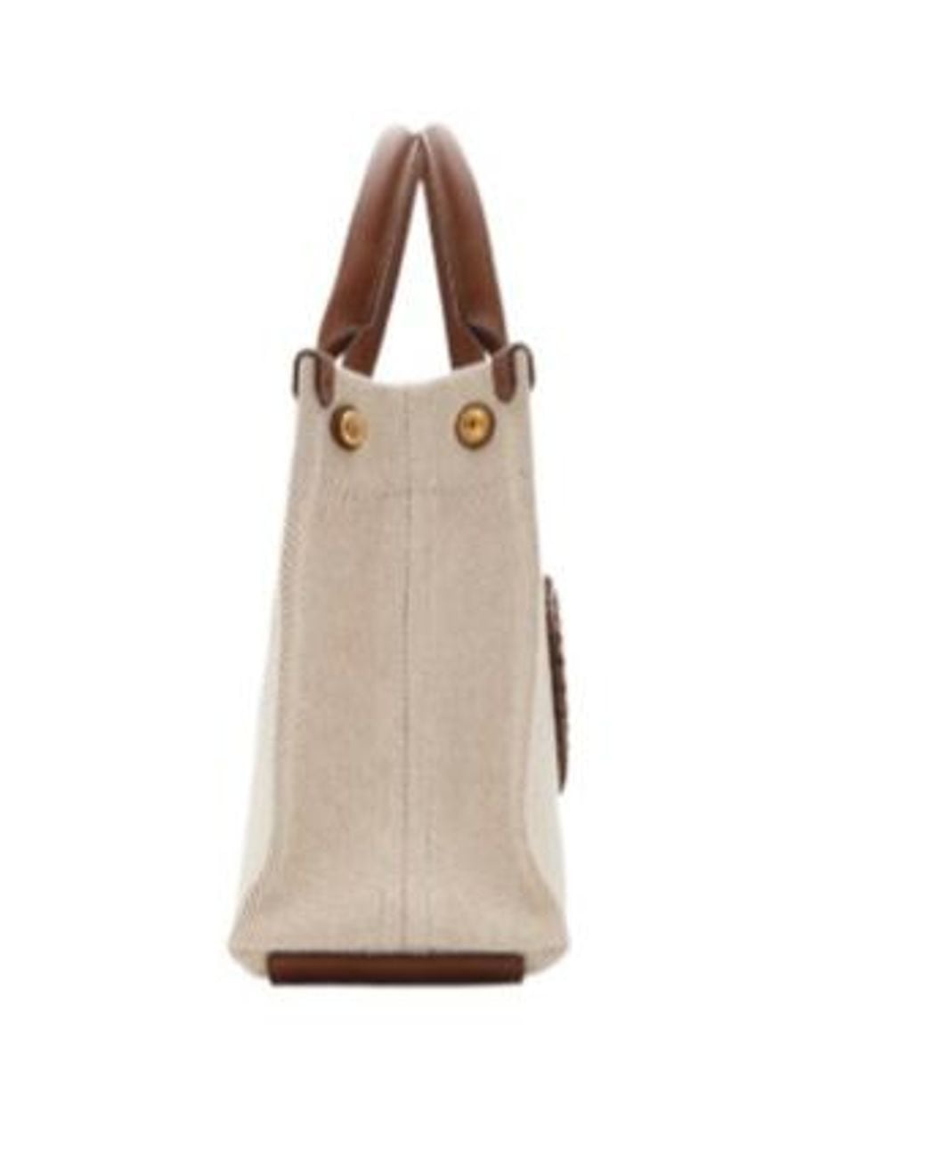Burberry Natural Mini Clovelly Tote Bag