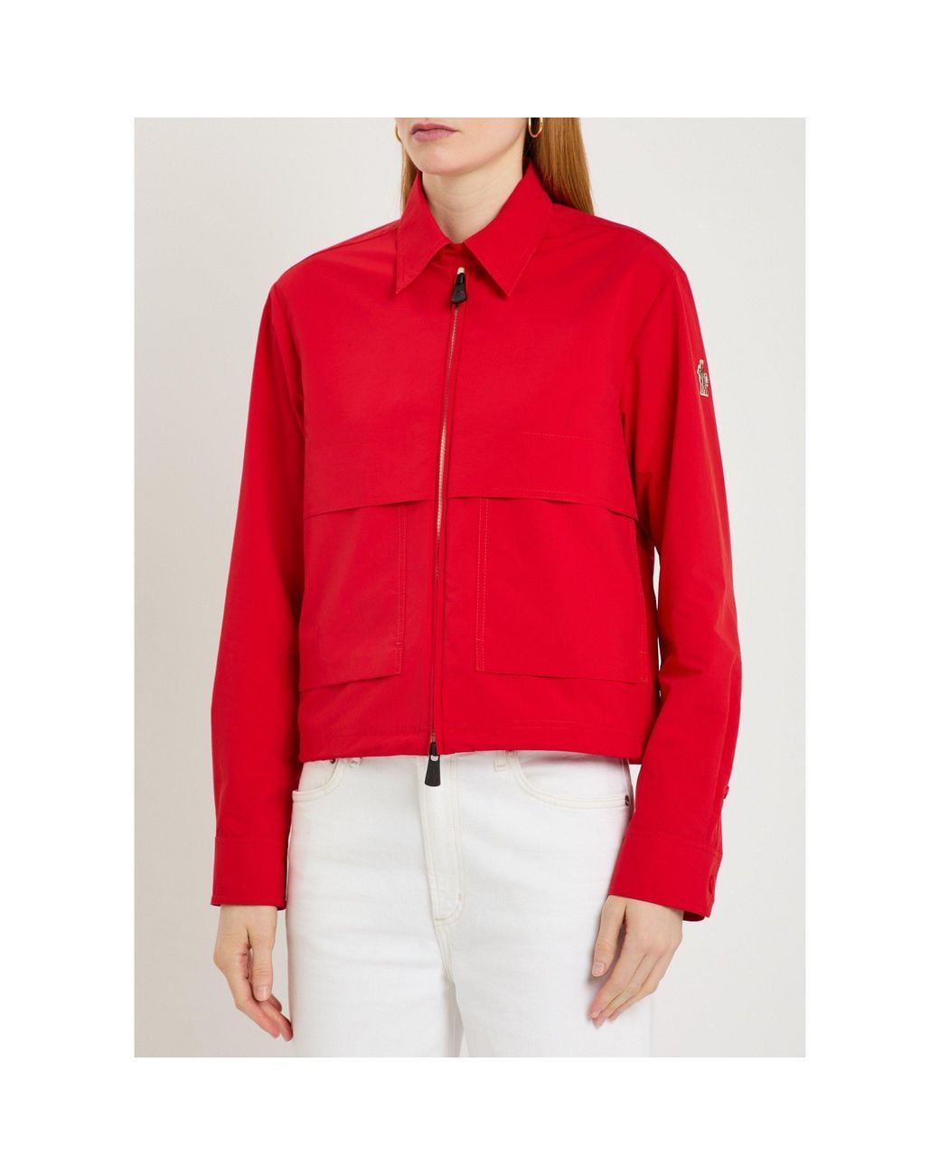 Moncler Red Simple Water-Repellent Coat