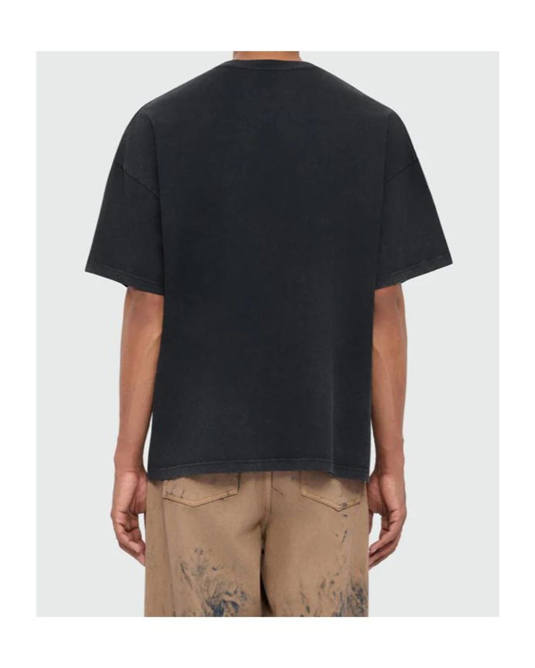 MSGM Black Graphic-Print T-Shirt for men