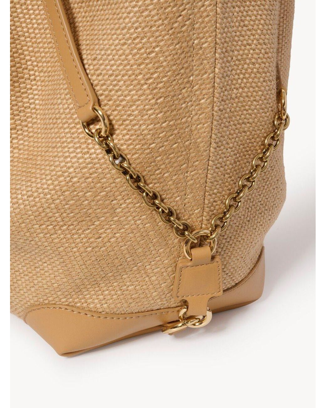 Chloé Natural Chloé Clover Double Carry Bag