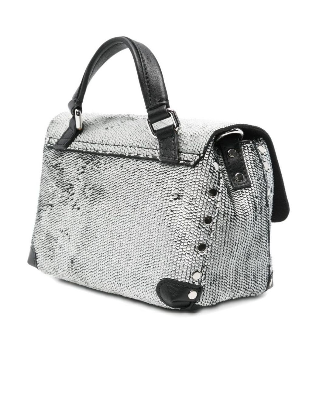 Zanellato Gray Top Handle Shoulder Bag