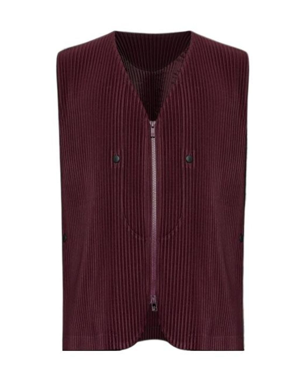 Homme Plissé Issey Miyake Purple Homme Plissé Issey Miyake Quarry Vest for men