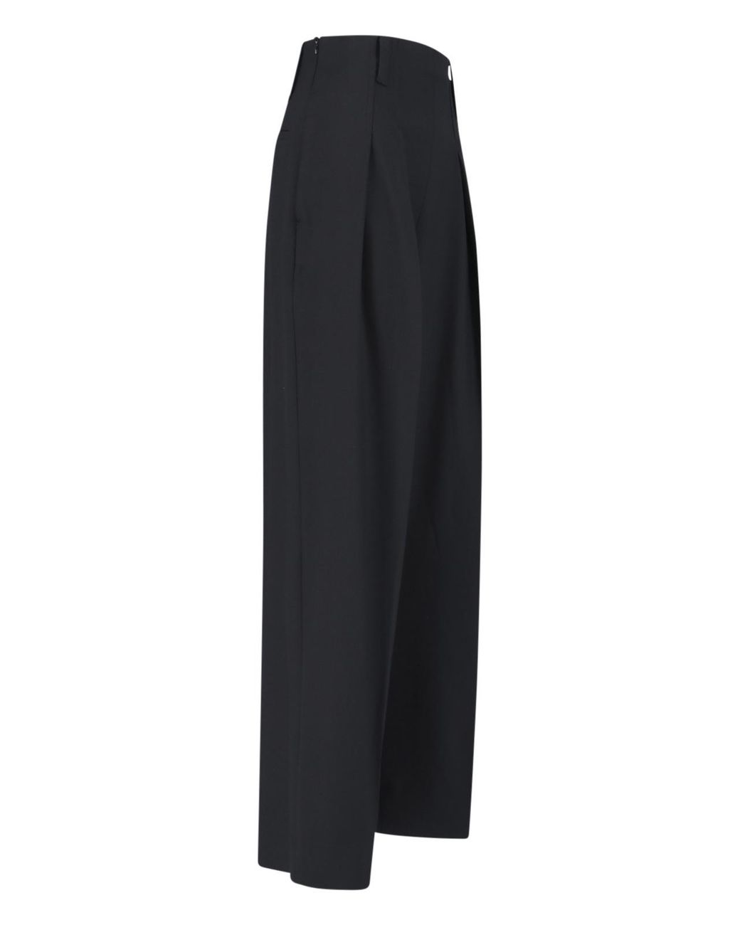 Victoria Beckham Black Wide-Leg Trousers