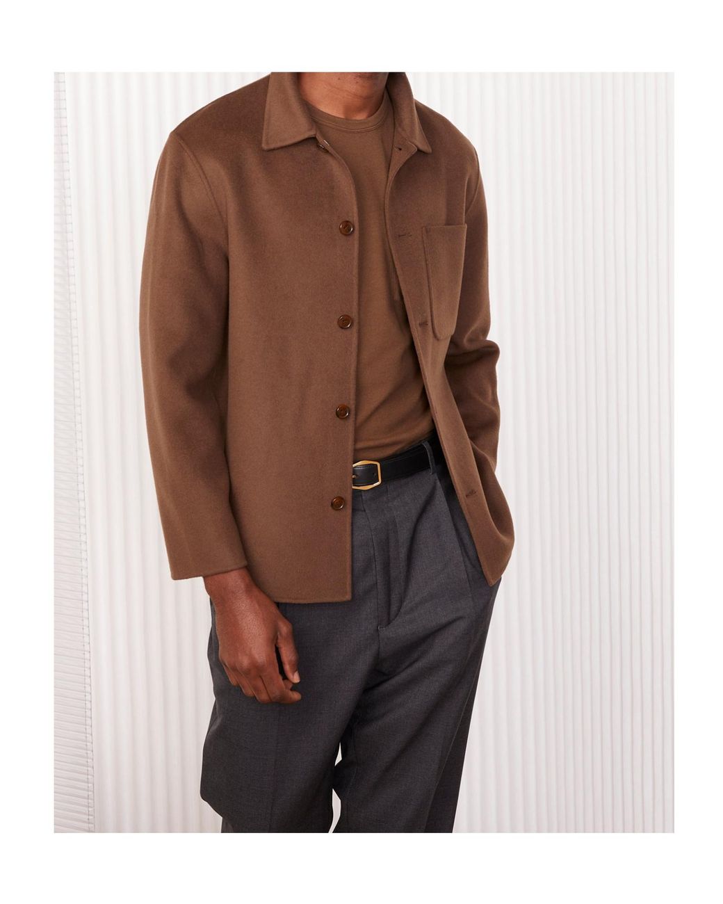 Officine Generale Brown Long Sleeve Jacket for men