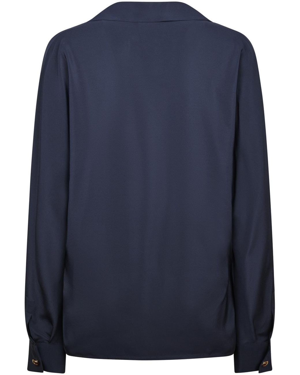 Max Mara Blue Studio Classic Collar Polo Top