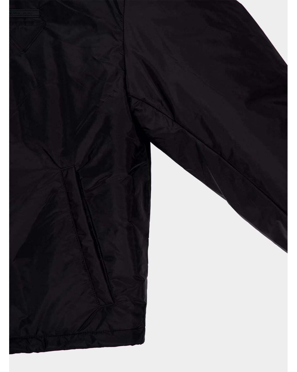 Prada Black Re-Nylon Bomber Jacket for men