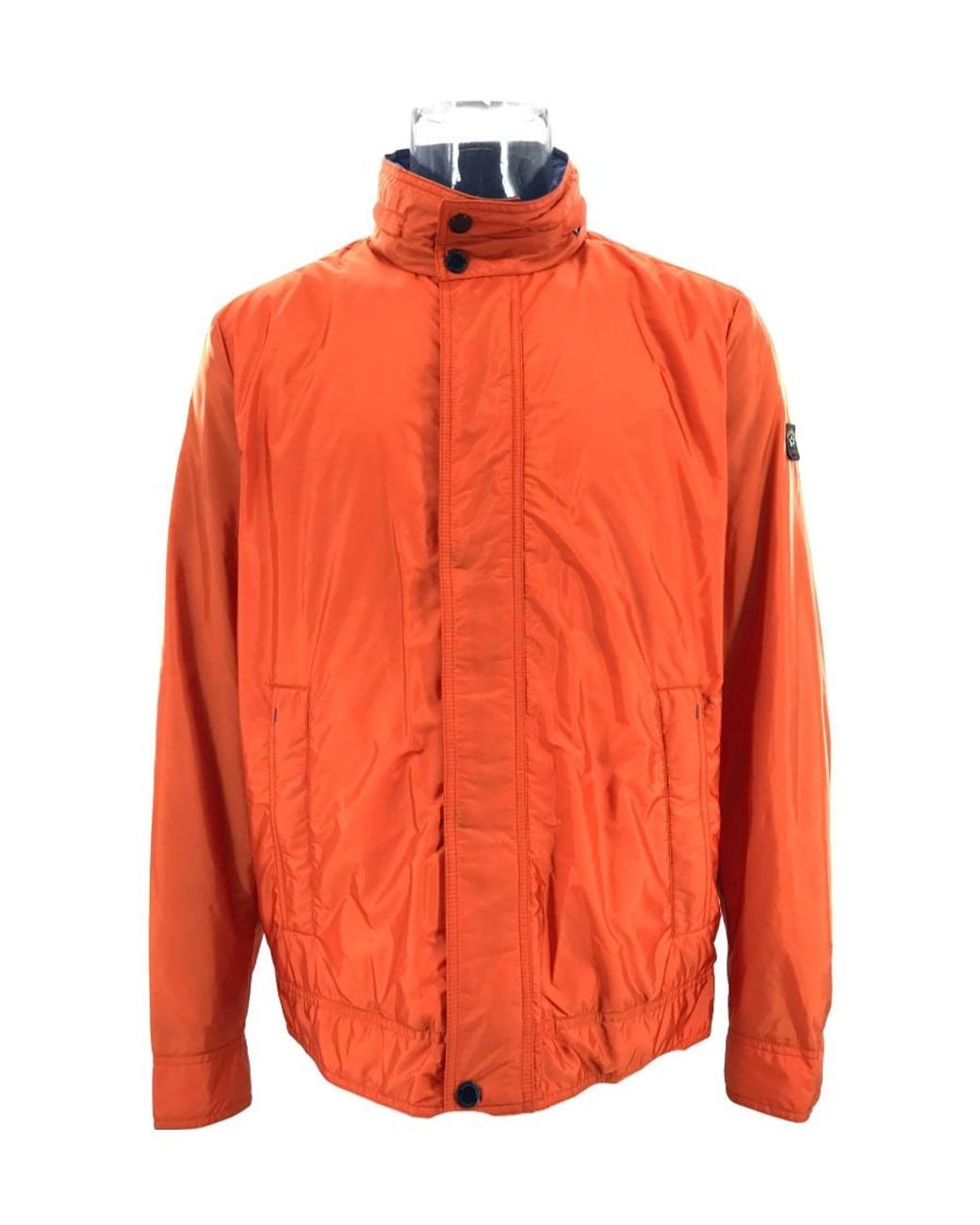 Paul & Shark Orange Zip-Up Cotton Padded Jacket for men