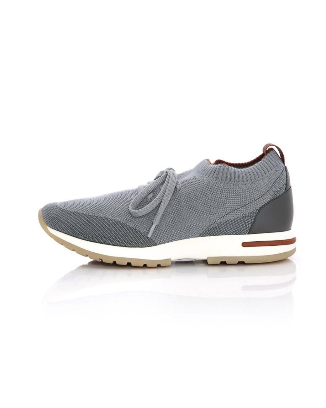Loro Piana Gray Low-Cut Casual Sneakers for men