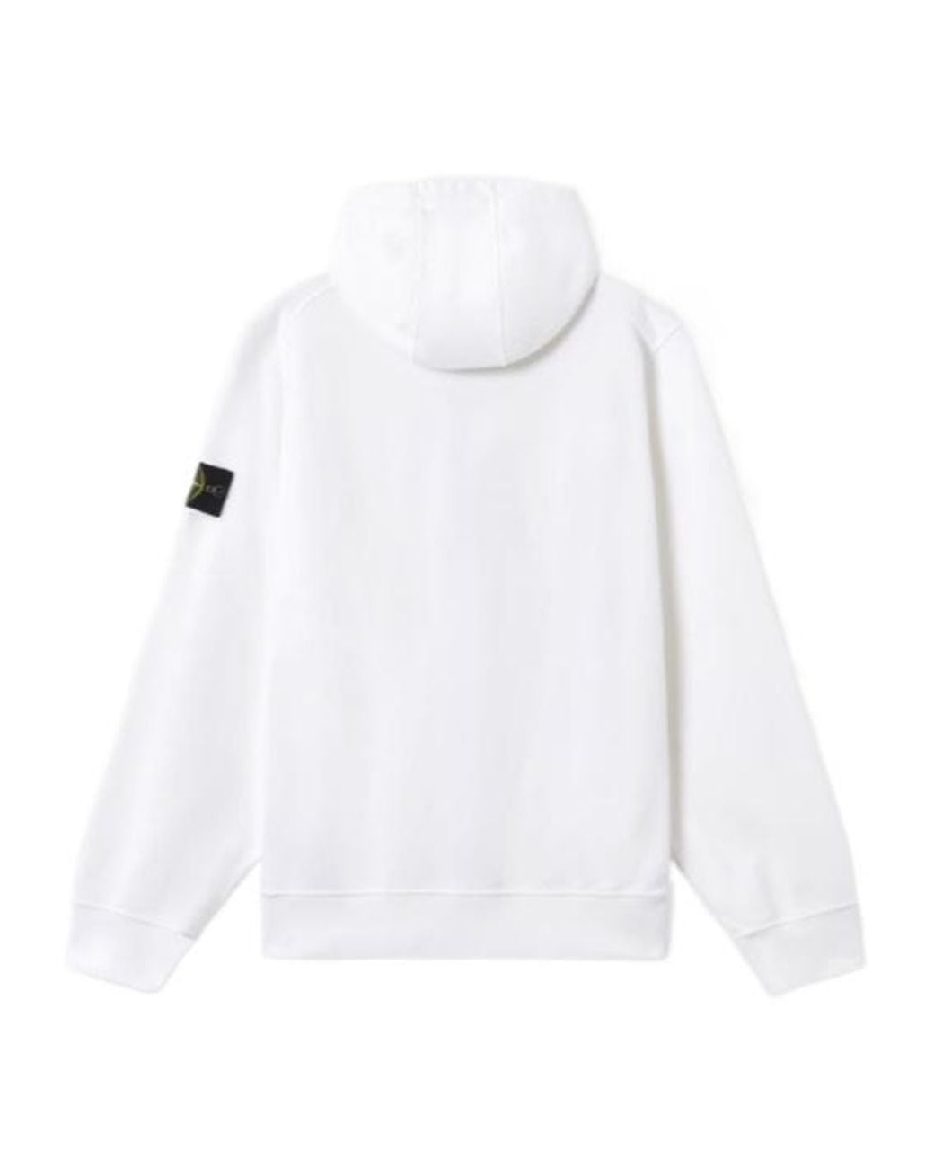 Stone Island White Regular-Fit Zip-Up Hooded Sweatshirt With Pockets for men