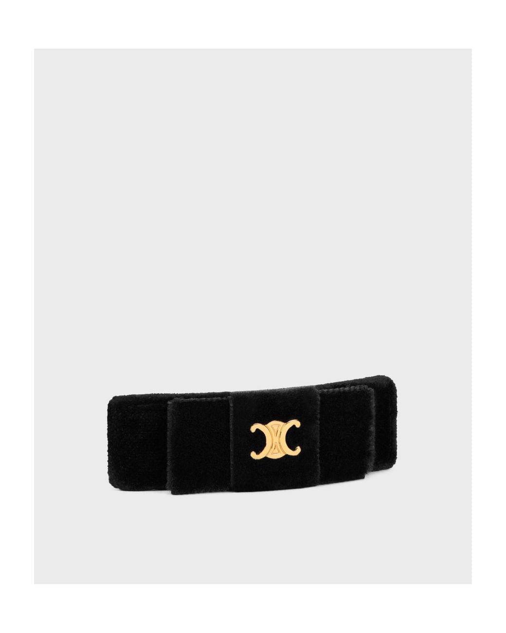Céline White Le Soir Ribbon Hair Clip