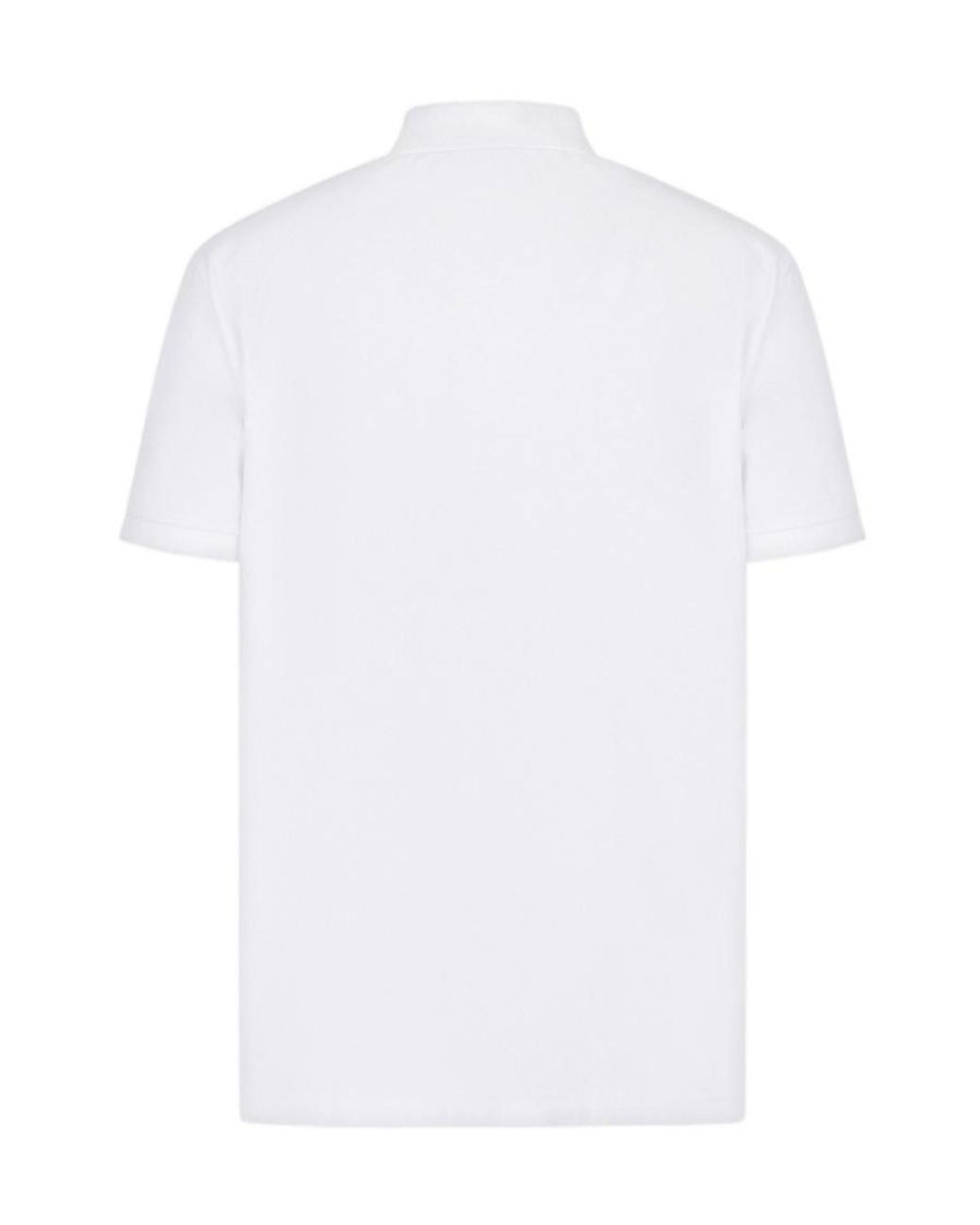 EA7 White Color Collision Logo Polo Shirt for men