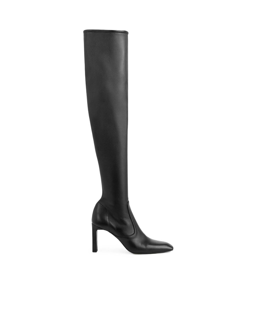 Totême Black Over-The-Knee Boots