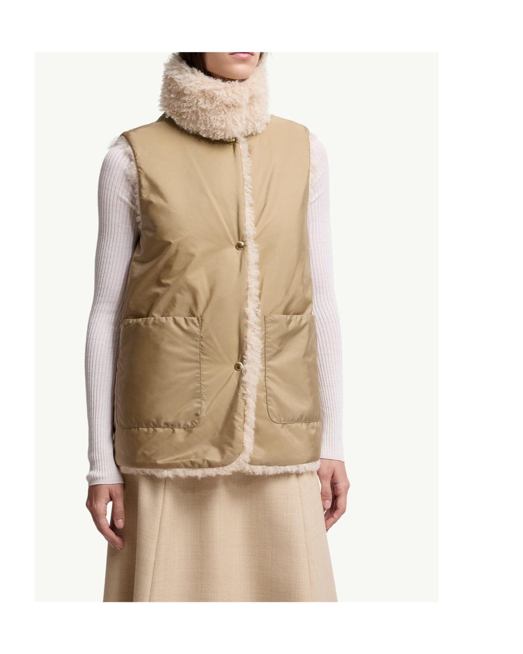 Moncler Natural Voue 3-In-Short Down Jacket