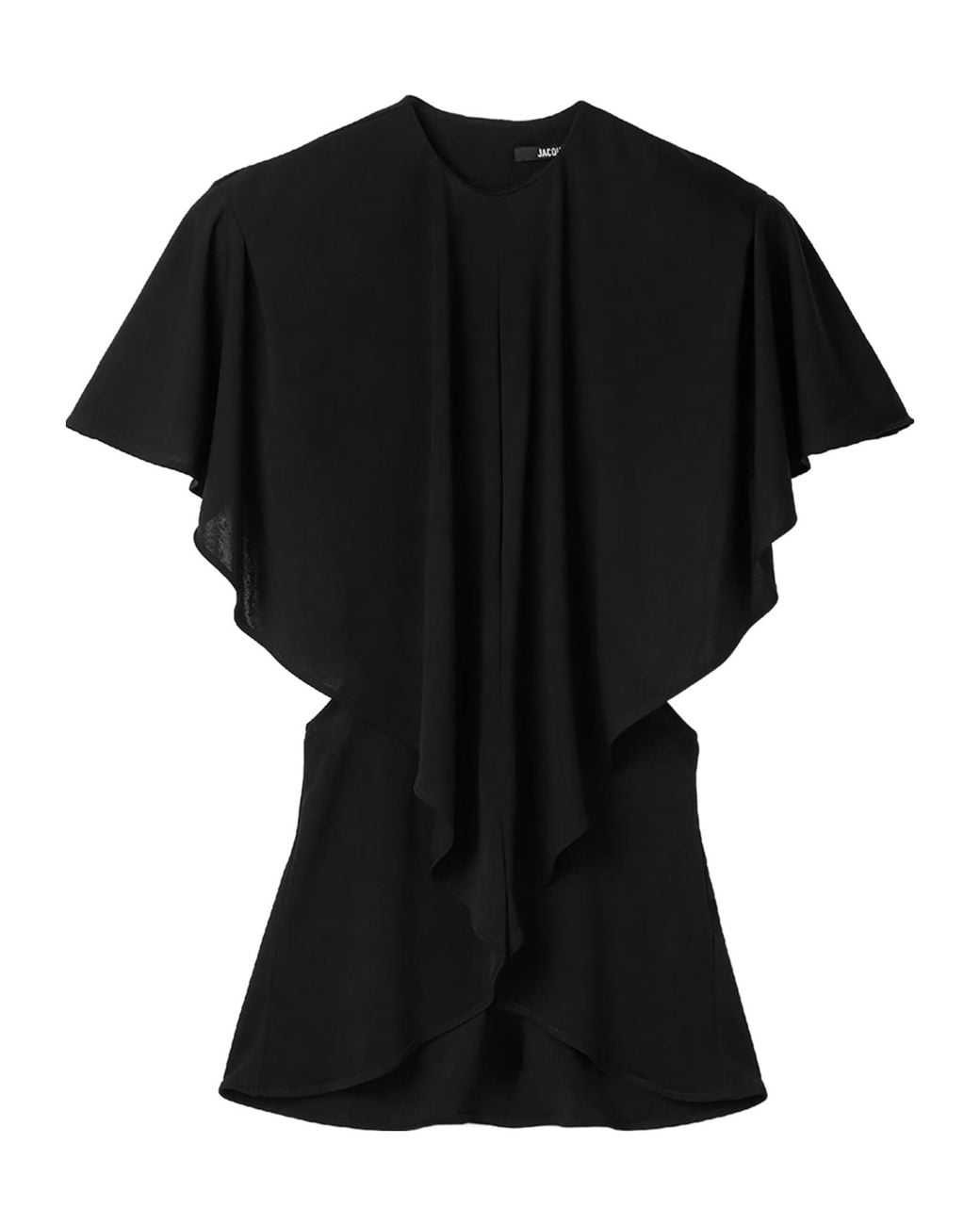 Jacquemus Black Le Haut Pisco Draped Top