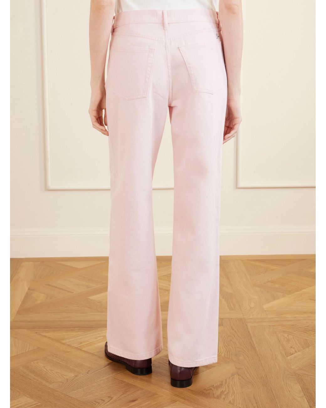 Still Here Pink Straight-Leg Jeans