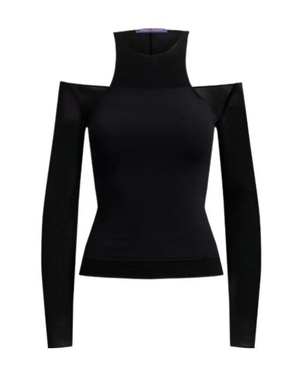 Ralph Lauren Black Maxine Layered Racerback Top